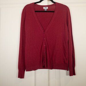 Old Navy maroon cardigan